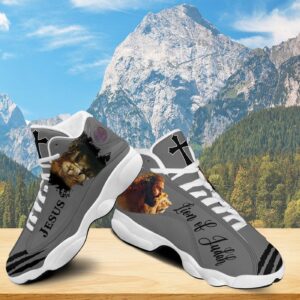Jesus And Lion Running Shoes, Jesus Christian Lion Of Judah Basketball Shoes, God Cross Unisex Shoes For Prayers 3