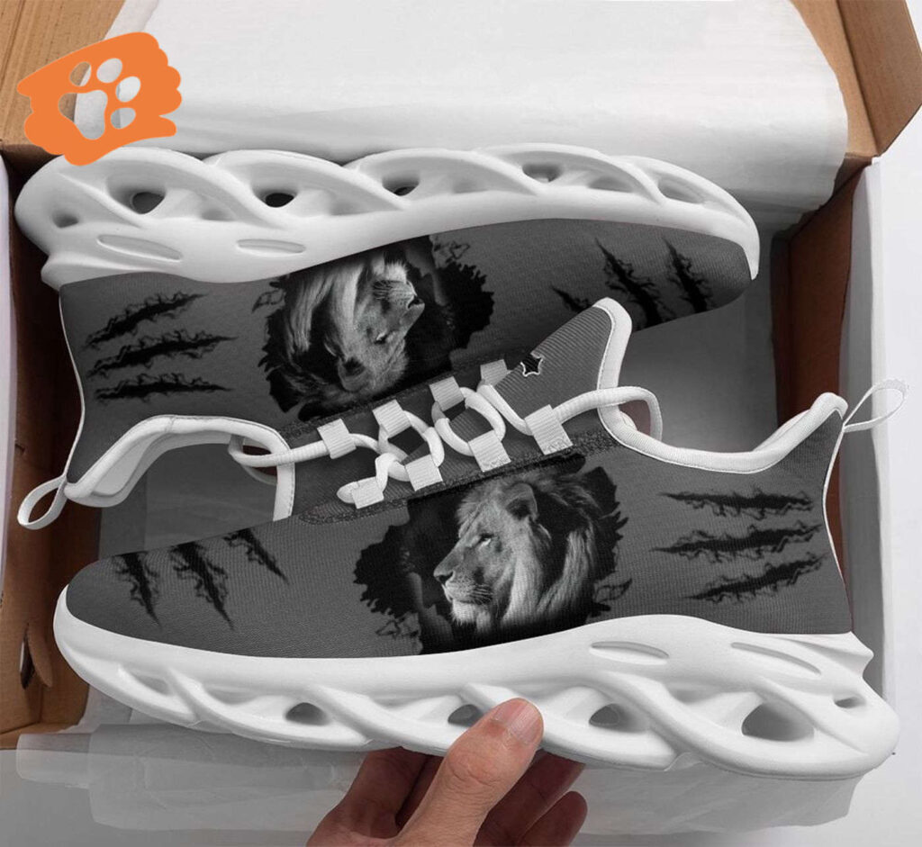 Jesus and Lion Yezy Running Sneakers Gift for Men Women Jesus and Lion Yezy Running Sneakers Gift for Men Women