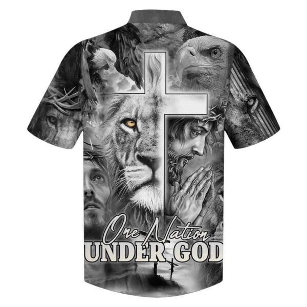 Jesus & Lion of Judah Hawaiian Shirt for Men – Christian Gift