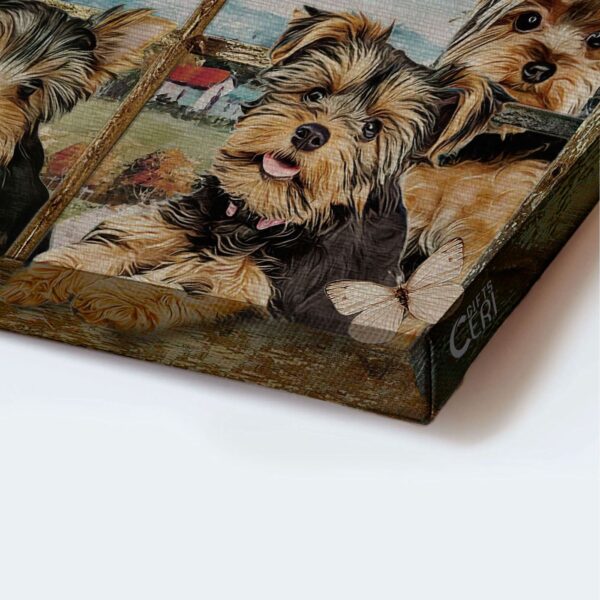 Simply Blessed Jesus and Yorkshire Terrier Poster – Watercolor Home Decor Gift for Christian Dog Lovers