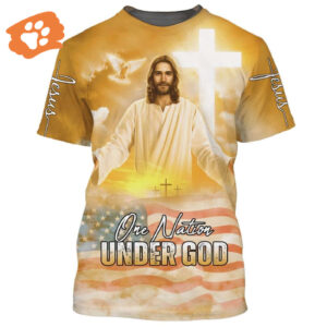 Jesus Arms Wide Open All Over Print 3D T-Shirt - Perfect Gift for Christians