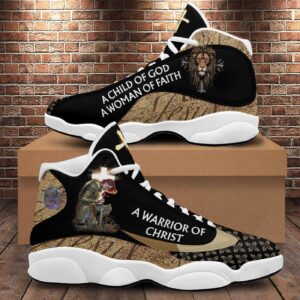 Jesus Basketball Shoes, A Child Of God A Warrior Of Christ, Christian Unisex Sneaker, Religious Gift, Christian Footwear 1