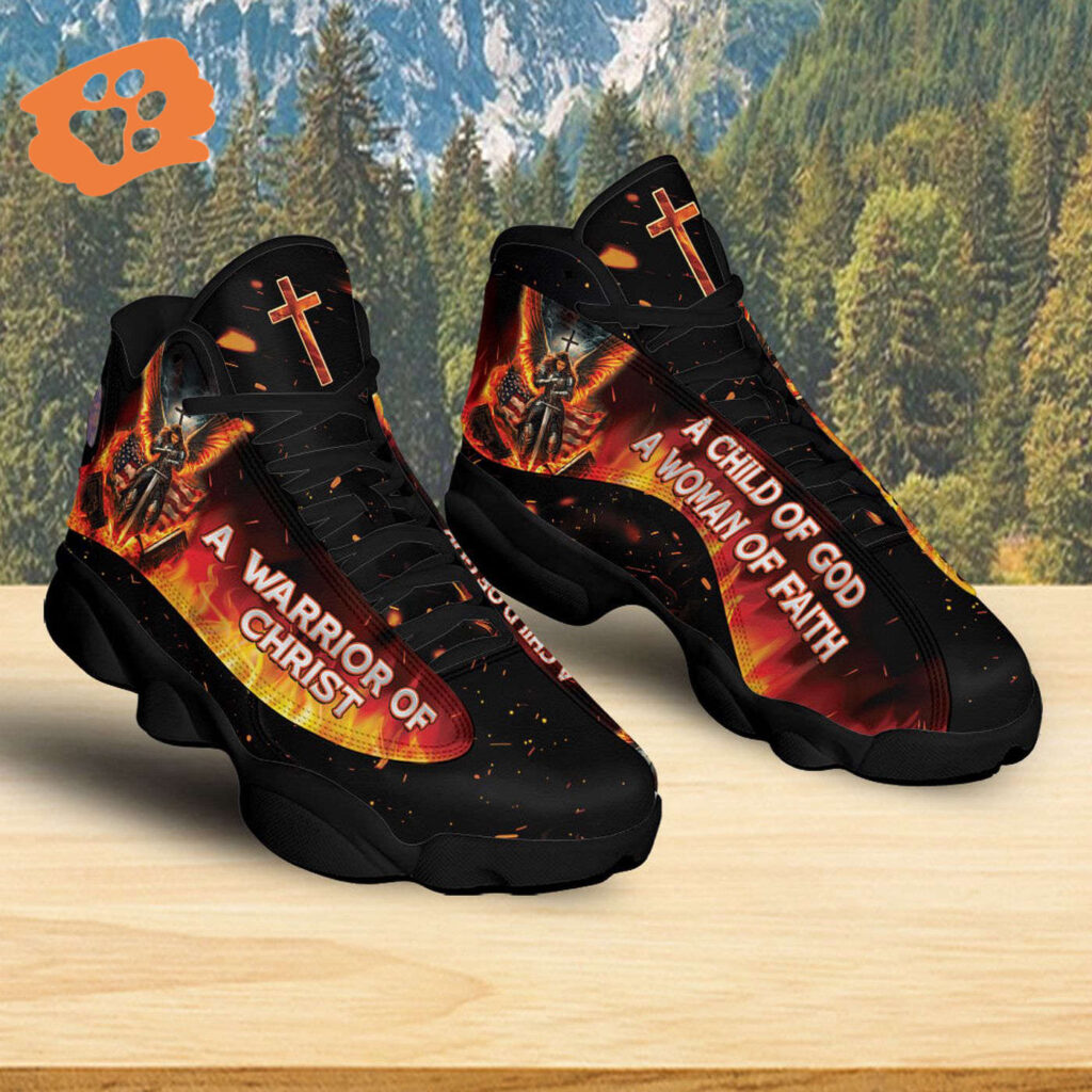 Jesus Basketball Shoes, A Warrior Of Christ, Christian American Flag Sneaker, Religious Gift, Jesus Footwear, Running Shoes For Jesus Lovers Jesus Basketball Shoes, A Warrior Of Christ, Christian American Flag Sneaker, Religious Gift, Jesus Footwear, Running Shoes For Jesus Lovers