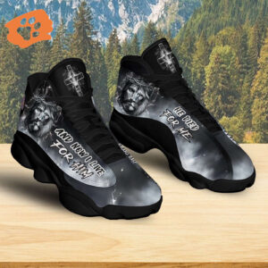 Jesus Basketball Shoes, And Now I Live For Him, Jesus Christian Cross Shoes, Christian Unisex Sneaker, Lion Of Judah Running Shoes