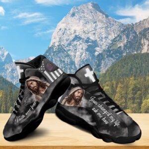 Jesus Basketball Shoes, Jesus Changed My Life, Religious Gift For Family, Jesus Running Shoes Footwear 1