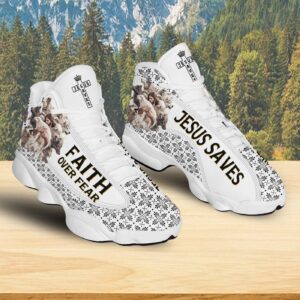 Jesus Basketball Shoes, Jesus Protecting Lamb From Wolves, Jesus Christian Cross Shoes, Christian Unisex Sneaker, Jesus Running Shoes, Christian Gifts 1