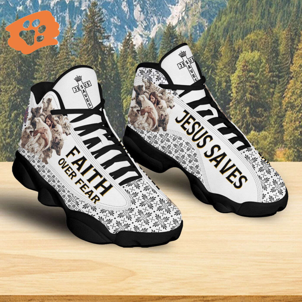 Jesus Basketball Shoes, Jesus Protecting Lamb From Wolves, Jesus Christian Cross Shoes, Christian Unisex Sneaker, Jesus Running Shoes, Christian Gifts Jesus Basketball Shoes, Jesus Protecting Lamb From Wolves, Jesus Christian Cross Shoes, Christian Unisex Sneaker, Jesus Running Shoes, Christian Gifts