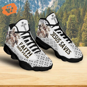 Jesus Basketball Shoes, Jesus Protecting Lamb From Wolves, Jesus Christian Cross Shoes, Christian Unisex Sneaker, Jesus Running Shoes, Christian Gifts