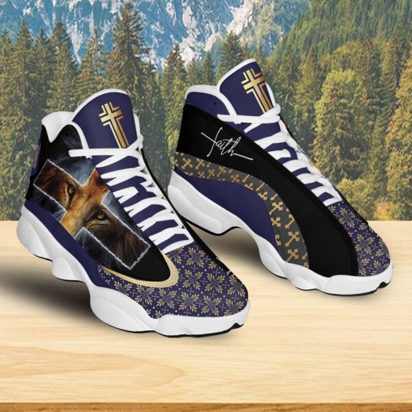 Jesus Basketball Shoes, Lion Of Judah, Christian Unisex Sneaker, Religious Gift For Family, Jesus Lovers Shoes