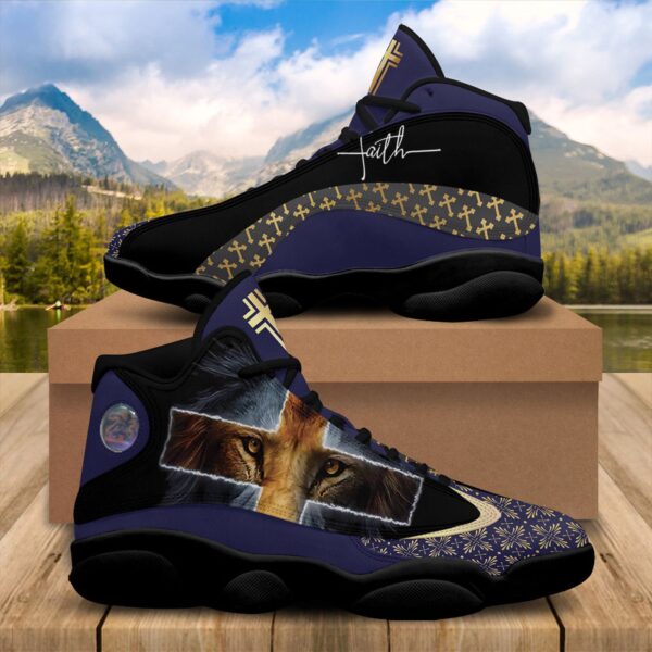 Jesus Basketball Shoes, Lion Of Judah, Christian Unisex Sneaker, Religious Gift For Family, Jesus Lovers Shoes