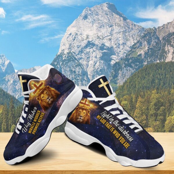 Jesus Basketball Shoes, Way Maker Miracle Worker Promise Keeper, Jesus Christian Cross Shoes, Christian Unisex Sneaker