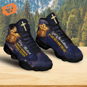 Jesus Basketball Shoes, Way Maker Miracle Worker Promise Keeper, Jesus Christian Cross Shoes, Christian Unisex Sneaker