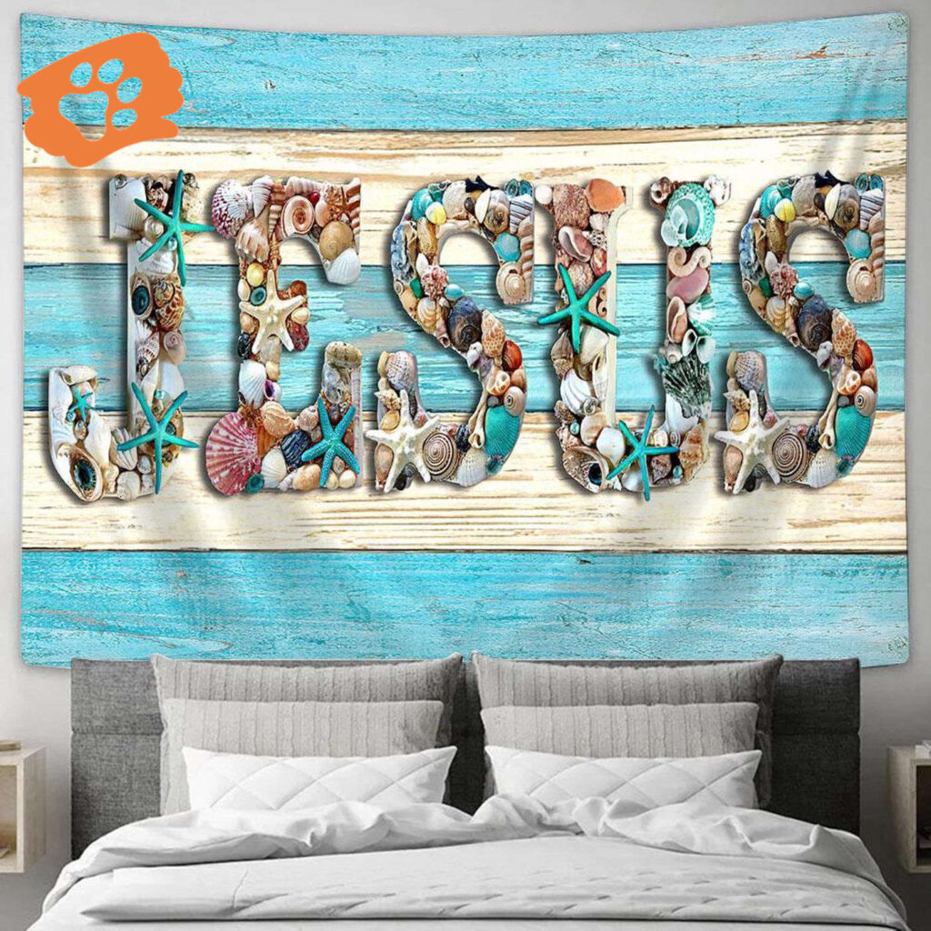Jesus Beach Tapestry Prints: Stunning Christian Art for Your Home Jesus Beach Tapestry Prints: Stunning Christian Art for Your Home