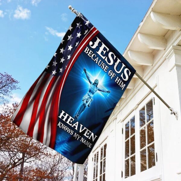 Jesus Garden Flag Christian Scripture Banner American US Flag