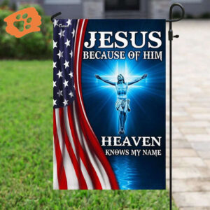 Jesus Garden Flag Christian Scripture Banner American US Flag