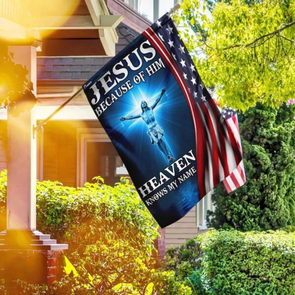 Jesus Garden Flag Christian Scripture Banner American US Flag
