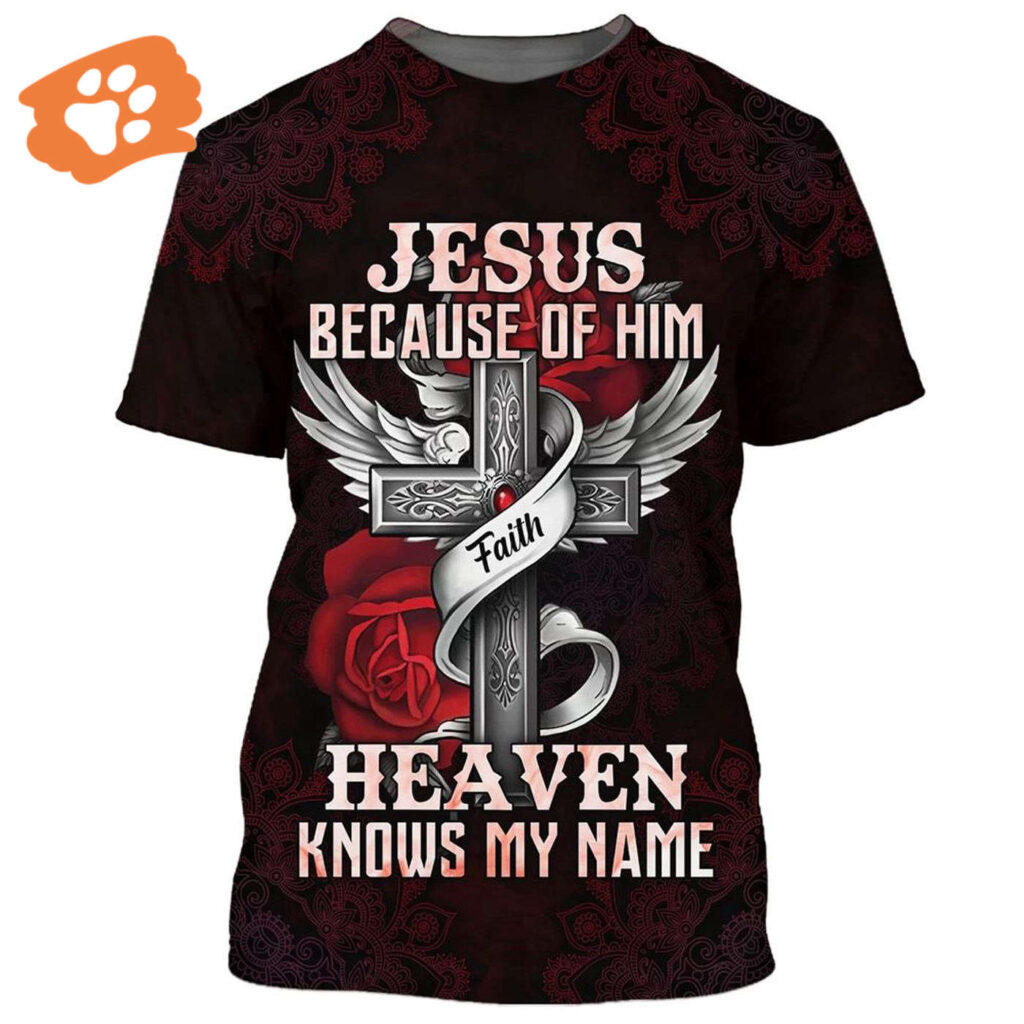 Heavenly Jesus All Over Print 3D T-Shirt – Perfect Gift for Christians Heavenly Jesus All Over Print 3D T-Shirt – Perfect Gift for Christians