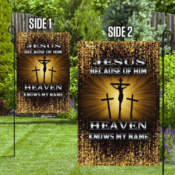Christian Jesus House Flags: Heavenly Scripture Garden Banner