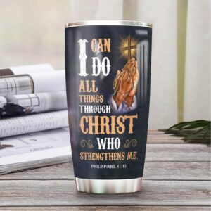 Jesus Bible Personalized Stainless Steel Tumbler - Jesus Lover Men Women 1