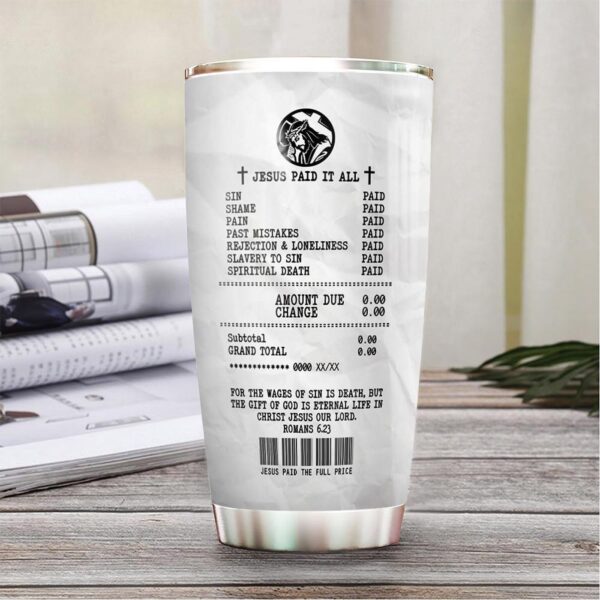 Jesus Bill Stainless Steel Tumbler – Jesus Lover Men Women