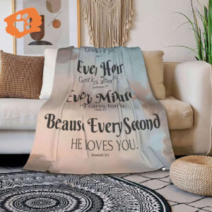 Jesus Blanket: Bible Verse & Prayers - Inspirational Gift for Christians - He Loves You