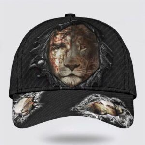 Jesus Christ And Lion Half Face Baseball Cap Hat Trucker Classic Hats Gift 3