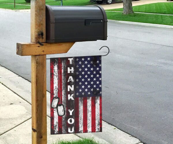 Jesus Christ And The Veteran Flag Thank YouThank You Veterans Decorative