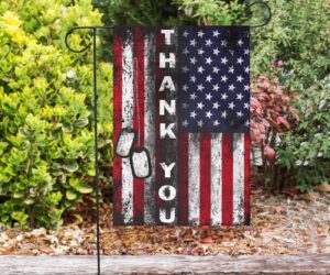 Jesus Christ And The Veteran Flag Thank YouThank You Veterans Decorative 5