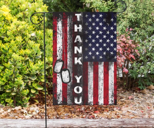 Jesus Christ And The Veteran Flag Thank YouThank You Veterans Decorative