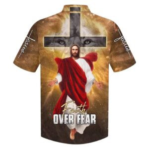 Christian Faith Cross Hawaiian Shirt for Men Jesus Christ Cross Design Gift for Christian 1