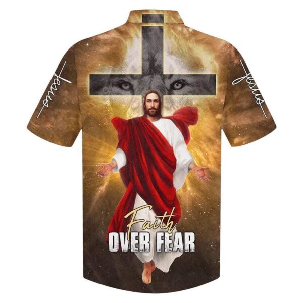 Christian Faith Cross Hawaiian Shirt for Men Jesus Christ Cross Design Gift for Christian