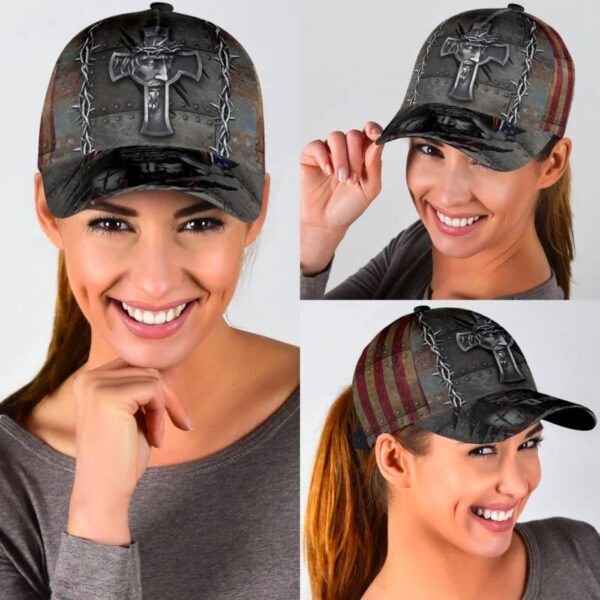Jesus Christ Crucifixion Of Jesus All Over Print Baseball Cap – Christian Hats For Men Women Trucker Classic Hats Gift