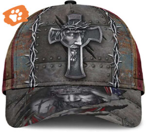 Jesus Christ Crucifixion Of Jesus All Over Print Baseball Cap – Christian Hats For Men Women Trucker Classic Hats Gift