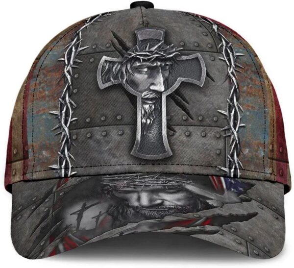 Jesus Christ Crucifixion Of Jesus All Over Print Baseball Cap – Christian Hats For Men Women Trucker Classic Hats Gift