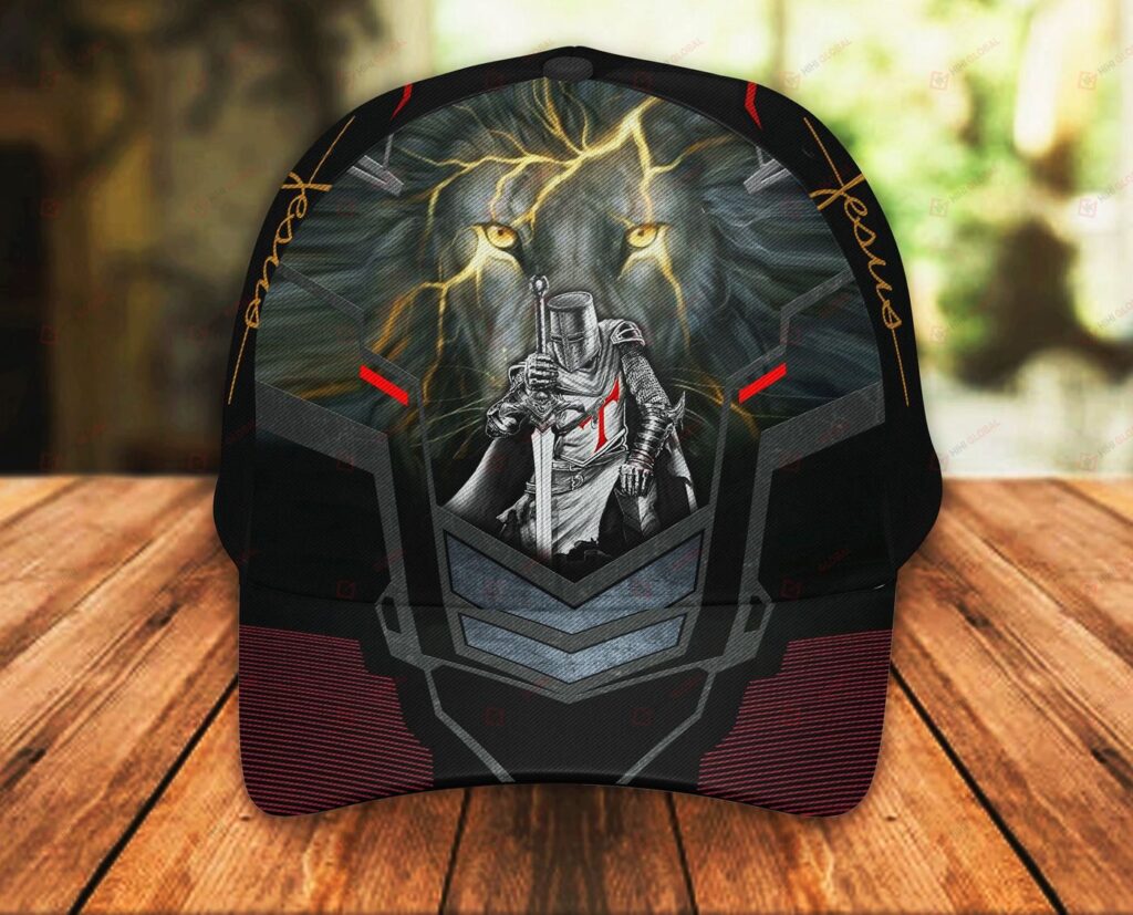 Jesus Christ God Lion Knight Classic 3d Cap ALL OVER PRINTED Jesus Christ God Lion Knight Classic 3d Cap ALL OVER PRINTED