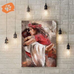 Jesus Christ Hugging Woman Poster for Home Decor Gift