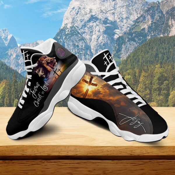 Jesus Christ Is Lord Basketball Shoes, Christian Cross Lion Of Judah Running Shoes, Footwear Faith Gift For Dad
