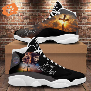Jesus Christ Is Lord Basketball Shoes, Christian Cross Lion Of Judah Running Shoes, Footwear Faith Gift For Dad