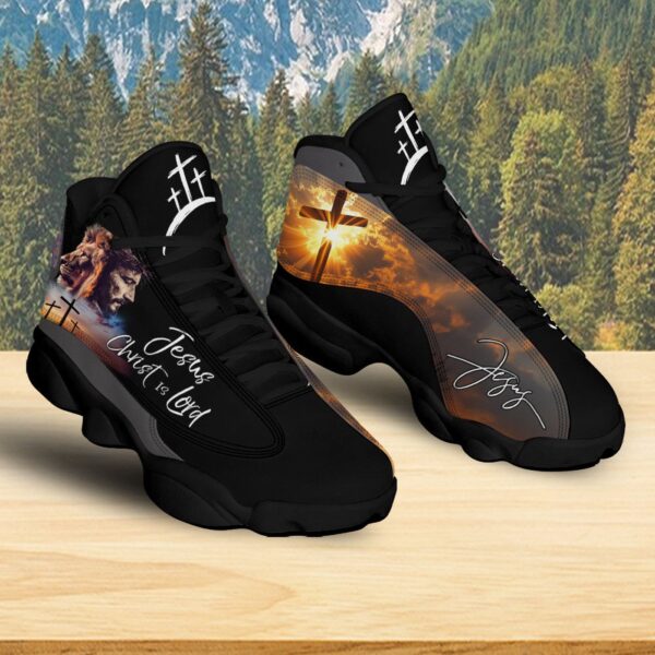 Jesus Christ Is Lord Basketball Shoes, Christian Cross Lion Of Judah Running Shoes, Footwear Faith Gift For Dad