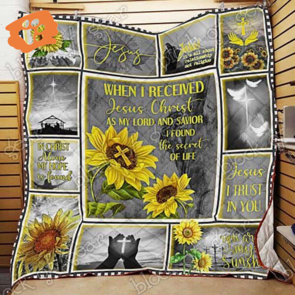 Jesus Christ Quilt NP297: My Lord My Savior – Religious Bedding for Faithful Believers