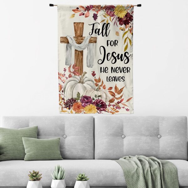 Fall For Jesus Outdoor Garden Flags – Thanksgiving & Autumn Decor