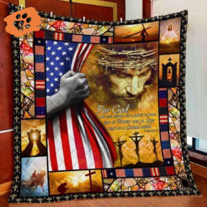 Jesus Christian American Quilt Blanket