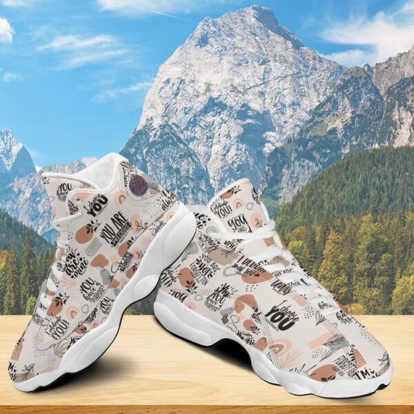 Jesus Christian Basketball Shoes, You Are Love Mine Precious I Delight In You Bible Verse Running Sneaker Shoes Unisex