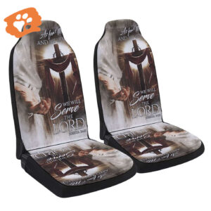 Jesus Christmas Car Seat Cover for Home Festive Car Decor Gift