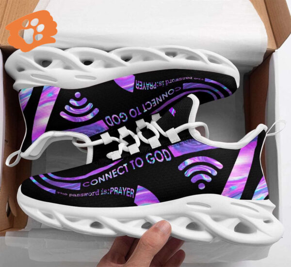 Jesus Connect To God Yezy Running Sneakers Gift for Men Women