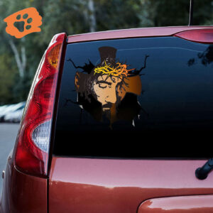 Jesus Cross 3D Vinyl Car Decal Sticker - Car Decor Gift