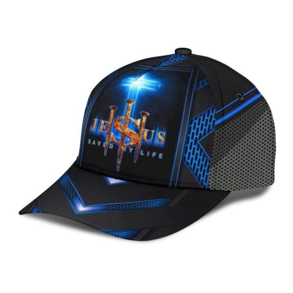 Jesus Cross Blue Saved My Life Classic Cap – Gift 2025 for Men Women