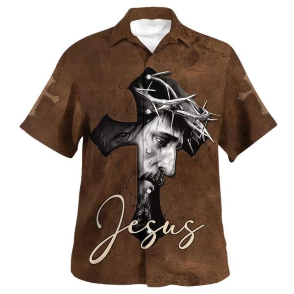 Christian Hawaiian Shirt: Jesus Cross Gift for Men – Perfect for Christian Friends