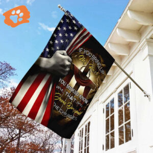 Jesus Cross House Flag - Christian Scripture Garden Banner