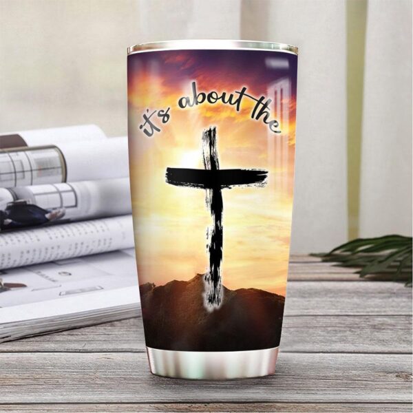 Jesus Cross Personalized Stainless Steel Tumbler – Jesus Lover Men Women
